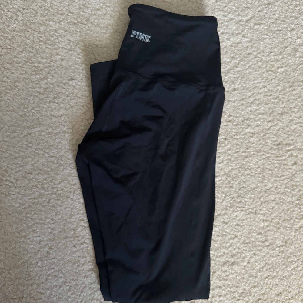 Victoria’s Secret PINK Black Leggings with Mesh Accents Size Medium - Picture 6 of 7